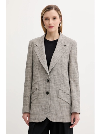 μπλέιζερ με μίγμα μαλλιού ps paul smith χρώμα γκρι