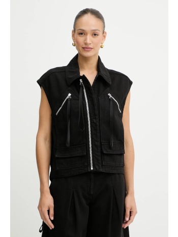 βαμβακερό αμάνικο pinko χρώμα μαύρο, 105237 a2m8 υλικό 1