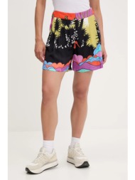 σορτς sportalm χρώμα: μαύρο, 650183 51% ecovero βισκόζη, 49% βισκόζη