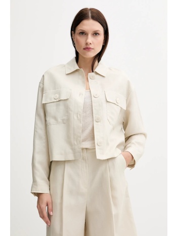 σακάκι με λινό μείγμα united colors of benetton χρώμα