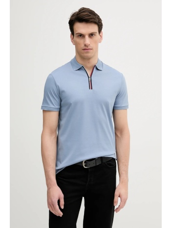 βαμβακερό μπλουζάκι πόλο tommy hilfiger ανδρικό, χρώμα