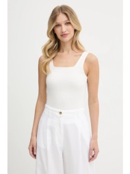 top tommy hilfiger χρώμα: μπεζ, ww0ww45444 95% βισκόζη, 5% ελαστάν