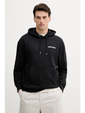 μπλούζα calvin klein jeans χρώμα μαύρο, με κουκούλα