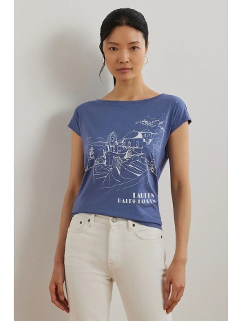 μπλουζάκι lauren ralph lauren χρώμα μπλε, 200971072 60%