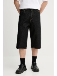 τζιν σορτς samsoe samsoe saroger ανδρικό, χρώμα: γκρι, m25200009 75% οργανικό βαμβάκι, 25% ανακυκλωμ