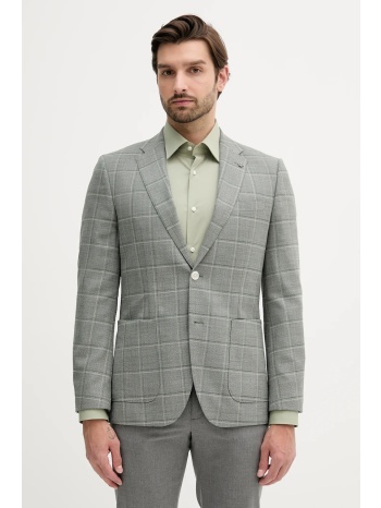 μάλλινο σακάκι boss ανδρικό, χρώμα πράσινο, 50545870 κύριο