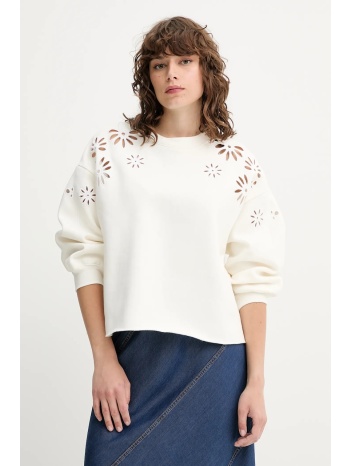 μπλούζα levi`s leo raw cut crew χρώμα μπεζ, a8793 88%