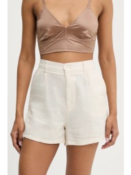 σορτς answear lab χρώμα: μπεζ 50% βαμβάκι, 50% βισκόζη