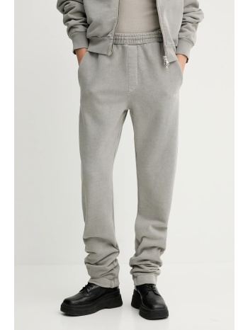 βαμβακερό παντελόνι won hundred χρώμα γκρι, 3693-12082