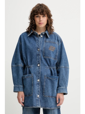 τζιν μπουφάν munthe prickly χρώμα μπλε, 252150725204 99%