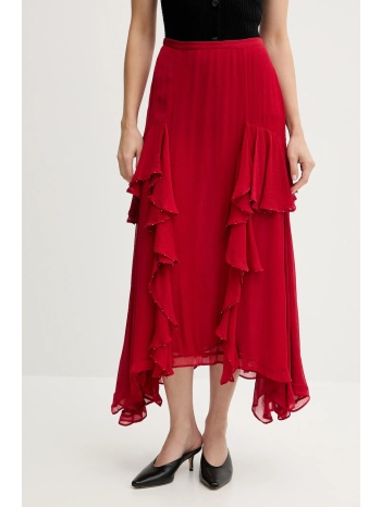 φούστα hoss intropia χρώμα κόκκινο, 8429025 υλικό 1 85%