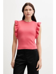 top united colors of benetton χρώμα: ροζ, 3fmed10a3 95% βαμβάκι, 5% ελαστάν
