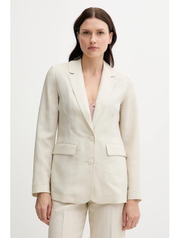 blazer με μείγμα λινών united colors of benetton χρώμα