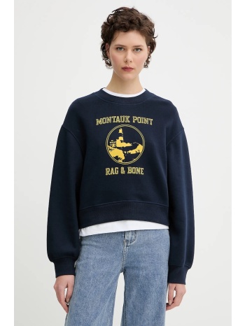μπλούζα rag & bone χρώμα ναυτικό μπλε, wcc25ph021v121 78%