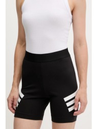 σορτς adidas future icons 3-stripes χρώμα: μαύρο, je0164 90% βαμβάκι, 10% ελαστάν