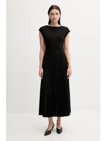 φόρεμα tommy hilfiger χρώμα μαύρο, ww0ww44491 υλικό 1 95%