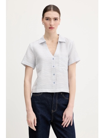 πουκάμισο με μείγμα από λινό united colors of benetton