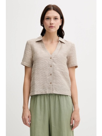 πουκάμισο με μείγμα από λινό united colors of benetton