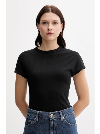 μπλουζάκι tommy hilfiger χρώμα μαύρο, ww0ww45731 95%