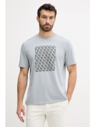 βαμβακερό μπλουζάκι calvin klein jeans ανδρικό, χρώμα: γκρι, lv04rc841g 100% βαμβάκι