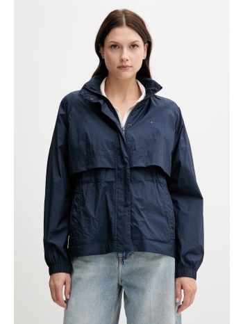 μπουφάν tommy hilfiger χρώμα ναυτικό μπλε, ww0ww46444 100%