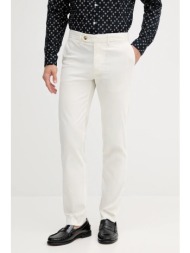 παντελόνι tommy hilfiger χρώμα: μπεζ, mw0mw39726 κύριο υλικό: 72% βαμβάκι, 24% πολυαμίδιο, 4% ελαστά