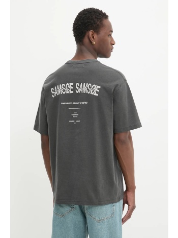 βαμβακερό μπλουζάκι samsoe samsoe saswirl ανδρικό, χρώμα