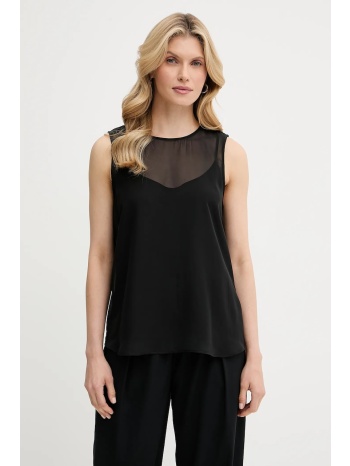 top calvin klein χρώμα μαύρο, lv044c178g 100% πολυεστέρας