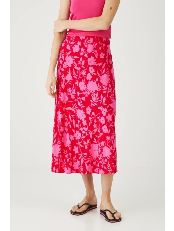 φούστα medicine χρώμα κόκκινο 100% βισκόζη πλύση σε