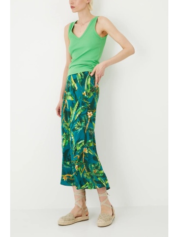 φούστα medicine χρώμα πράσινο 100% βισκόζη πλύση σε