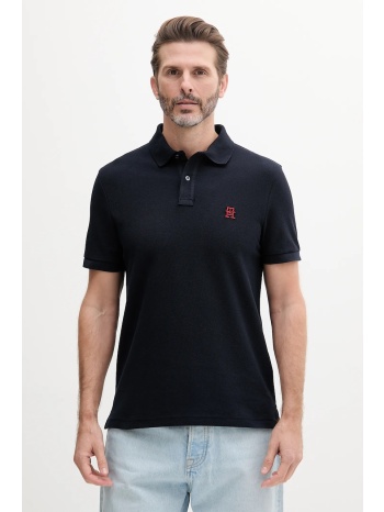 βαμβακερό μπλουζάκι πόλο tommy hilfiger ανδρικό, χρώμα