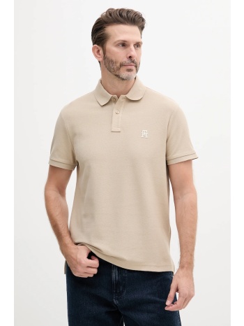 βαμβακερό μπλουζάκι πόλο tommy hilfiger ανδρικό, χρώμα