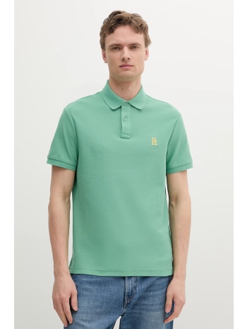 βαμβακερό μπλουζάκι πόλο tommy hilfiger ανδρικό, χρώμα