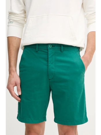 σορτς pepe jeans regular chino short χρώμα πράσινο