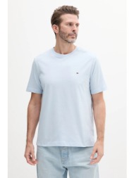 βαμβακερό μπλουζάκι tommy hilfiger ανδρικό, χρώμα: μπλε, mw0mw39995 100% βαμβάκι