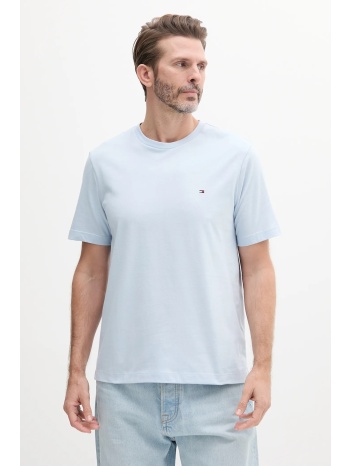 βαμβακερό μπλουζάκι tommy hilfiger ανδρικό, χρώμα μπλε