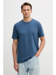 βαμβακερό μπλουζάκι tommy hilfiger ανδρικό, χρώμα: μπλε, mw0mw39995 100% βαμβάκι