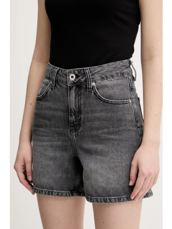 τζιν σορτς karl lagerfeld jeans χρώμα γκρι, a2w10040 κύριο