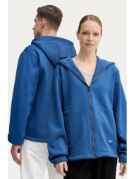 μπλούζα rains safi fleece hood jacket t1 χρώμα: μοβ, με κουκούλα, 21900 95% πολυεστέρας, 5% σπάντεξ