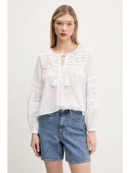 βαμβακερή μπλούζα superdry γυναικεία, χρώμα: άσπρο, w6012022a-71d 100% βαμβάκι