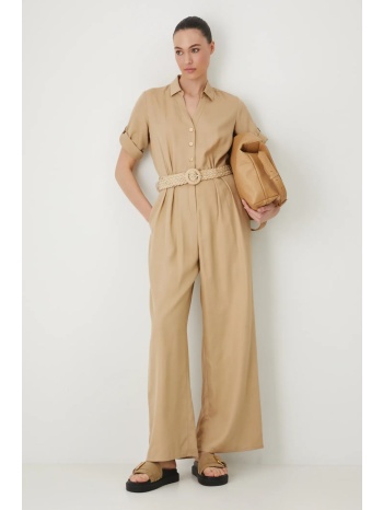 ολόσωμη φόρμα medicine χρώμα μπεζ 100% lyocell πλύσιμο στο