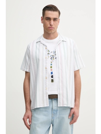 βαμβακερό πουκάμισο ps paul smith ανδρικό, χρώμα άσπρο