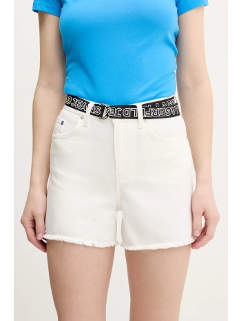 τζιν σορτς karl lagerfeld jeans χρώμα άσπρο, a2w10039