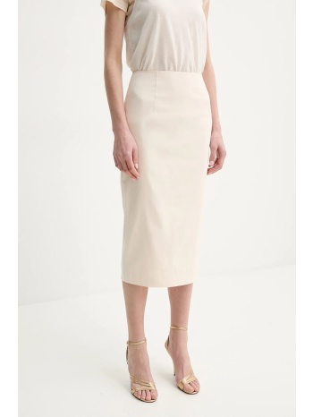 φούστα guess jayla χρώμα μπεζ, w5gd93 wgmr2 κύριο υλικό