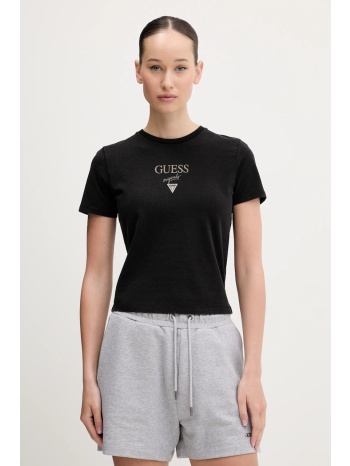 βαμβακερό μπλουζάκι guess originals γυναικείο, χρώμα