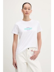 μπλουζάκι guess jeans χρώμα: άσπρο, w5gi26 j1314 95% βαμβάκι, 5% ελαστάν