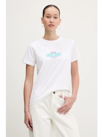 μπλουζάκι guess jeans χρώμα άσπρο, w5gi26 j1314 95%