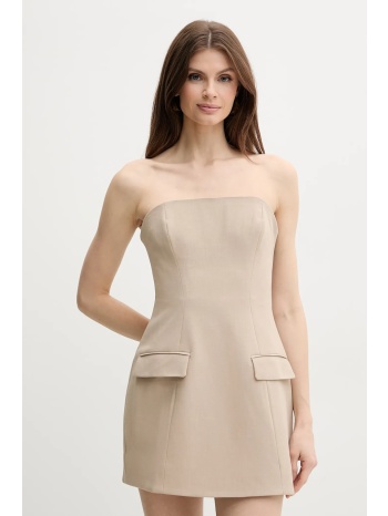 φόρεμα bardot madeline χρώμα μπεζ, 59806db κύριο υλικό