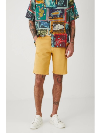 σορτς medicine χρώμα κίτρινο κύριο υλικό 98% βαμβάκι, 2%