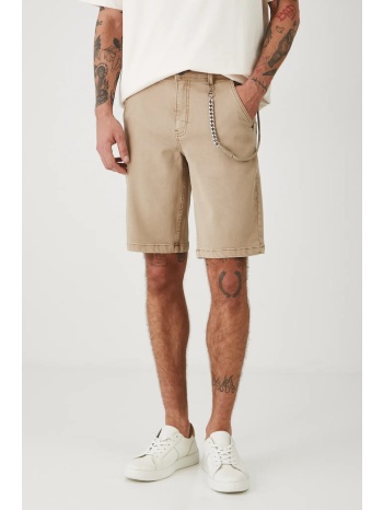 τζιν σορτς medicine χρώμα μπεζ κύριο υλικό 98% βαμβάκι